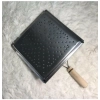 Dropship Steel Toaster Black Square Stainless Steel Papad Jali (Black)