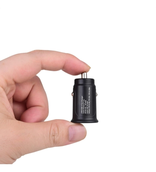 Plastic USB-C Car Charger Adapter (Black)