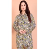Dropship Women's Rayon Printed Mandarin Collar Full Sleeve Co Ord Set (Green)