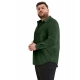 Mens Casual Cotton Solid Full Sleeve Shirt (Green)