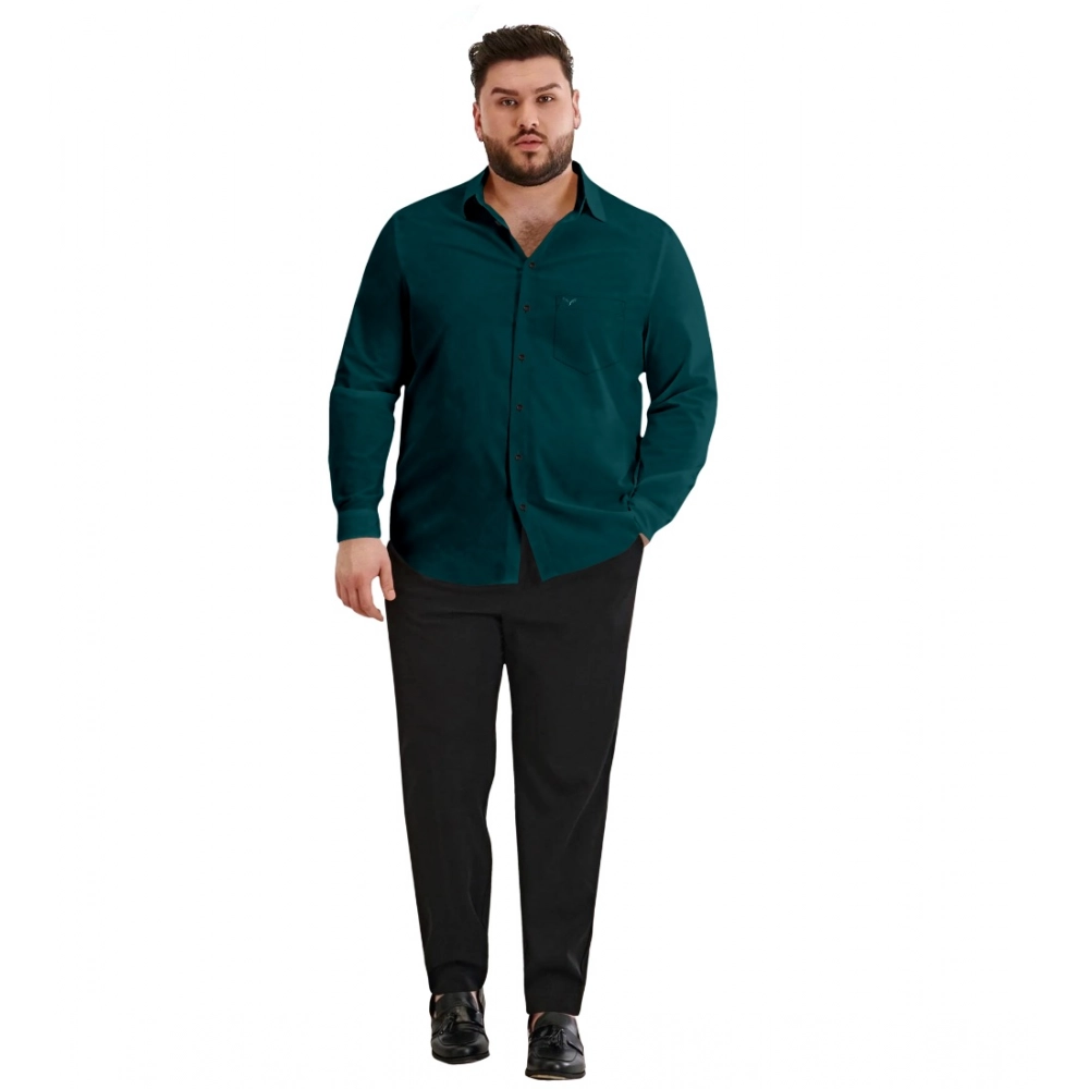 Mens Casual Cotton Solid Full Sleeve Shirt (Rama) Mens Casual Cotton Solid Full Sleeve Shirt (Rama)