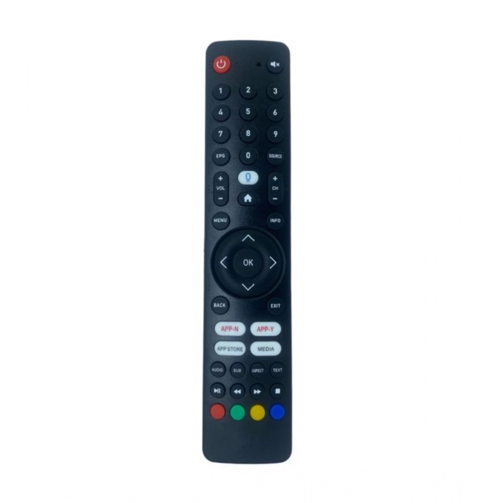 Dropship Smart TV Remote No. 1090 with App Store - Media Functions- Compatible-Replacement for Elista Smart TV LCD-LED Remote Control (Black)