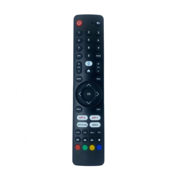 Dropship Smart TV Remote No. 1090 with App Store - Media Functions- Compatible-Replacement for Elista Smart TV LCD-LED Remote Control (Black)