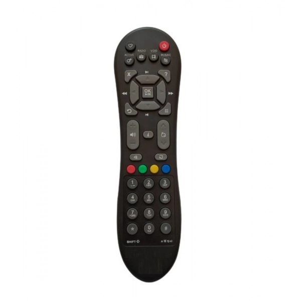 Dropship DTH Remote No. 125 Compatible-Replacement for Videocon DTH Set Top Box Remote (Black)