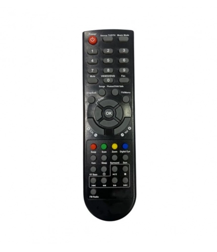 Remote No. 1070 Compatible-Replacement for Onida LCD-LED TV Remote Control (Black)