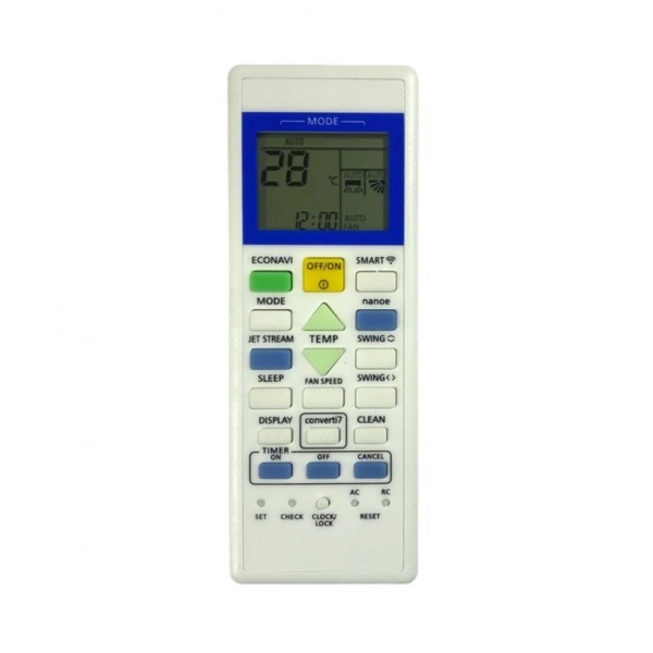 Dropship AC Remote No. 157F Compatible-Replacement for Panasonic - Panasonic Inverter AC Remote Control (White)