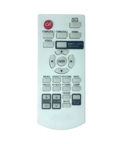 Projector Remote No. 1095 Compatible-Replacement for Panasonic Projector Remote (White)