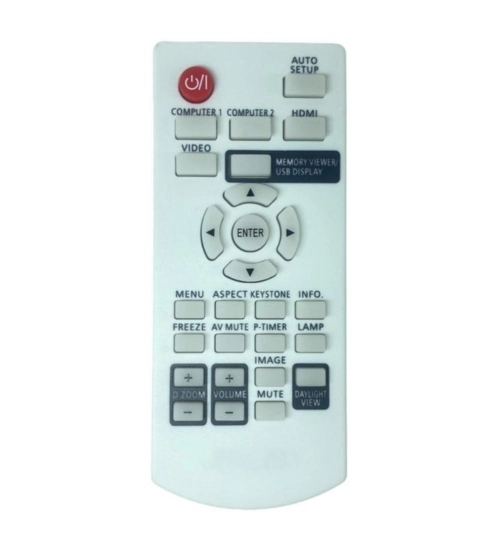Projector Remote No. 1095 Compatible-Replacement for Panasonic Projector Remote (White)