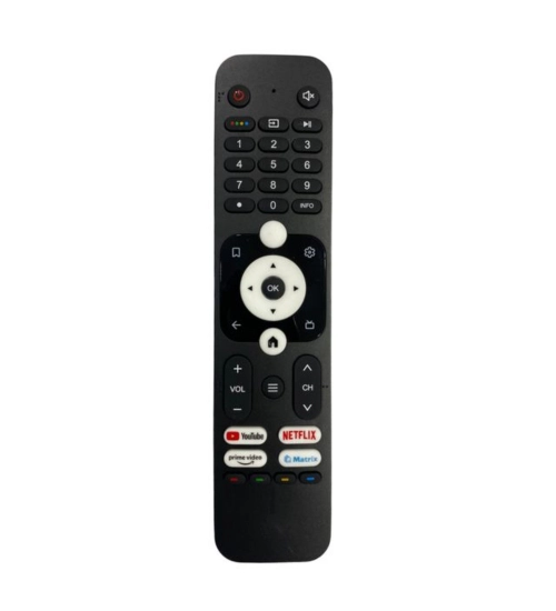 Smart TV Remote No.1064 with Netflix- Prime- YouTube - Matrix Function- Compatible-Replacement for Haier Smart TV LCD-LED Remote Control (Black)