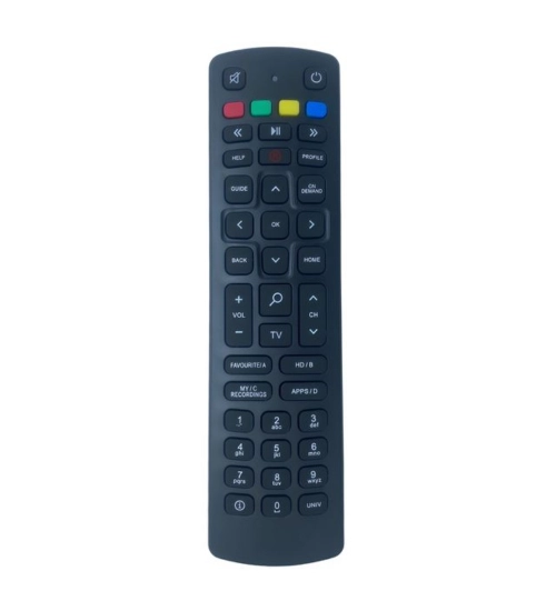 Set Top Box Remote No. 1097 Compatible-Replacement for Jio Fiber Set Top Box Remote Control (Black)