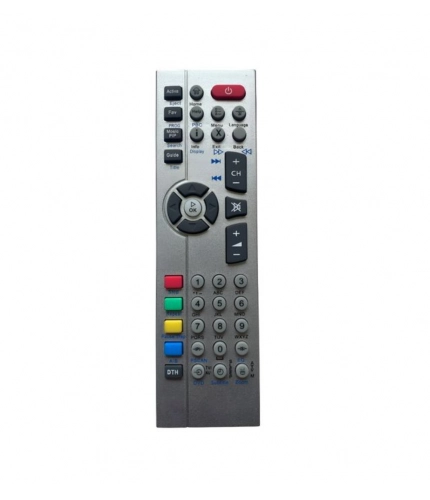 DTH Remote No. URC27-VC80 Compatible-Replacement for Videocon DTH Satellite Box- LCD TV Remote Control (Grey)