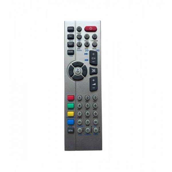 Dropship DTH Remote No. URC27-VC80 Compatible-Replacement for Videocon DTH Satellite Box- LCD TV Remote Control (Grey)