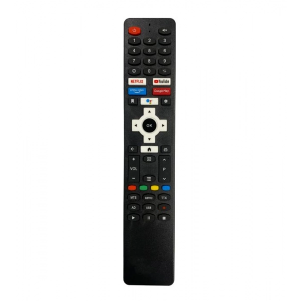 Dropship Smart TV Remote No. 1065 with Netflix- Prime- YouTube Function- Compatible-Replacement for Sansui Smart TV LCD-LED Remote Control (Black)