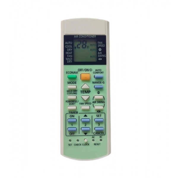 Dropship AC Remote No. 187 Compatible-Replacement for Panasonic Inverter AC Remote Control (White)