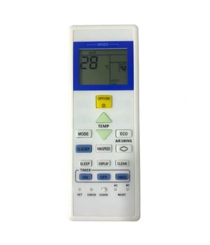AC Remote No. 157D Compatible-Replacement for Sanyo AC Remote Control (White)
