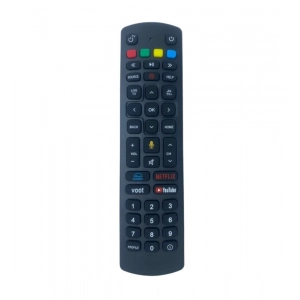Generic Set Top Box Remote No. 1096 With YouTube Functions Compatible-Replacement for Jio Fiber Set Top Box Remote Control (Black)
