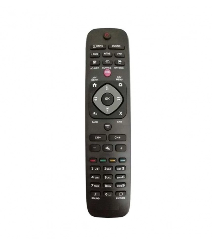 DTH Remote No. 1079 with DDB Function Compatible-Replacement for Philips LED with DTH Combined Remote Control (Black)