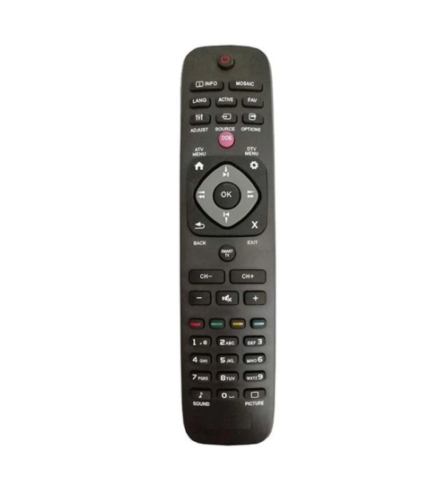 DTH Remote No. 1079 with DDB Function Compatible-Replacement for Philips LED with DTH Combined Remote Control (Black)
