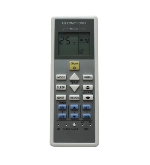 AC Remote No. 157B Compatible-Replacement for Panasonic AC Remote Control (Grey)