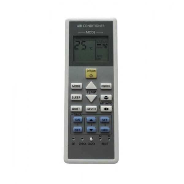 Dropship AC Remote No. 157B Compatible-Replacement for Panasonic AC Remote Control (Grey)