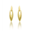 Dropship Women's brassNew Gold Tone Polish Mini Office Earrings (Gold Plated)