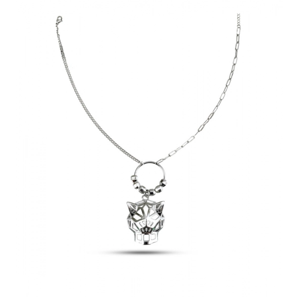 Dropship Women's Stainless Steel Imported Gen-z Pendent Chain (Silver Plated)