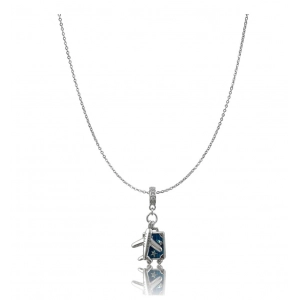 Generic Women's Stainless Steel Airplane Design Pendent Delicate Chain (Silver Plated)