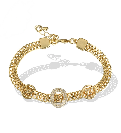 Stainless Steel Unisex Gold Freesize Stainless Steel Loose Bracelet (Gold Plated)