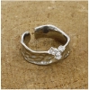 Dropship Stainless Steel Silver Polish Freesize Western Finger Ring (Silver Plated)