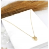 Dropship Women's Stainless Steel Heart Shape Golden Delicate Pendent Chain (Gold Plated)