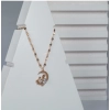 Women's Stainless Steel Moon Pendent Delicate Chain (Gold Plated)