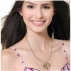 Dropship Women's Stainless Steel Leaf Pendent Delicate Chain (Gold Plated)
