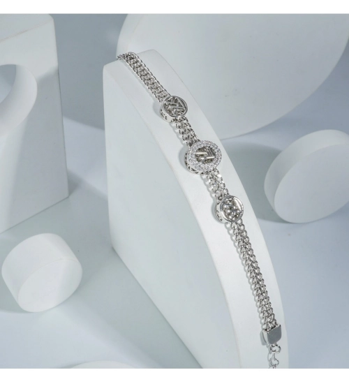 Stainless Steel Unisex Silver Freesize Stainless Steel Loose Bracelet (Silver Plated) Stainless Steel Unisex Silver Freesize Stainless Steel Loose Bracelet (Silver Plated)