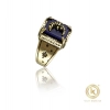 Dropship Stainless Steel German polish moon design Freesize ring (Gold Plated)