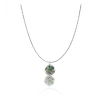 Dropship Women's Stainless Steel Galaxy Pendent Delicate Chain (Silver Plated)