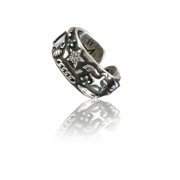 Dropship Stainless Steel Imported High-Quality Office Wear Freesize Ring (Silver Plated)