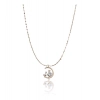 Women's Stainless Steel Moon Pendent Delicate Chain (Gold Plated)