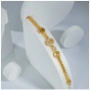 Dropship Stainless Steel Unisex Gold Freesize Stainless Steel Loose Bracelet (Gold Plated)