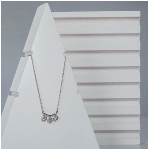 Generic Women's Stainless Steel Imported Stanless Steel Heart Pendent Chain (Silver Plated)