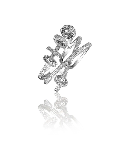 Stainless Steel Silver High-quality Freesize Ring (Silver Plated)