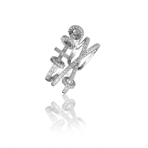 Dropship Stainless Steel Silver High-quality Freesize Ring (Silver Plated)