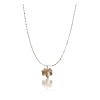 Dropship Women's Stainless Steel Leaf Pendent Delicate Chain (Gold Plated)