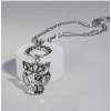Dropship Women's Stainless Steel Imported Gen-z Pendent Chain (Silver Plated)