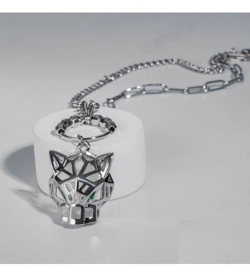 Women's Stainless Steel Imported Gen-z Pendent Chain (Silver Plated)