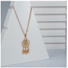 Dropship Women's Stainless Steel Dream Catcher Pendent Delicate Chain (Gold Plated)