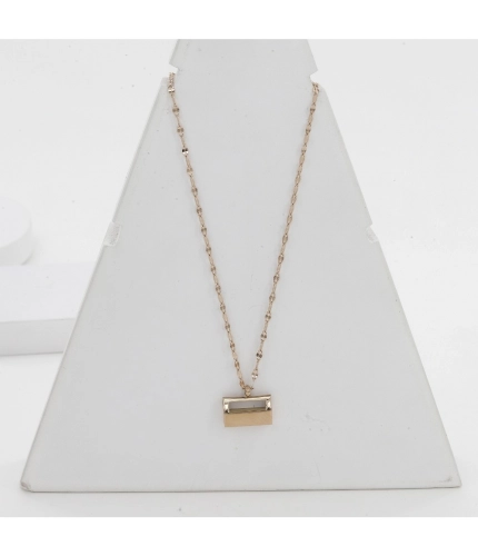 Women's Stainless Steel Mini Suitcase Pendent Delicate Chain (Gold Plated)