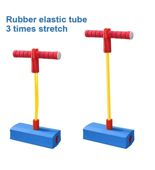 Rubber Kids Pogo Jumper Fun and Safe Pogo Stick for Toddlers Bouncing Toy for Ages 3 and up Holds up to 250lbs (Multicolor)