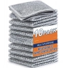 Dropship Polyester Two Layer Non Scratch Dish Wash Cloth Pack of 10 (Multicolor)