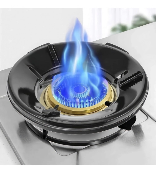 Metal Gas Saver Burner Stand Pack of 1 (Black)