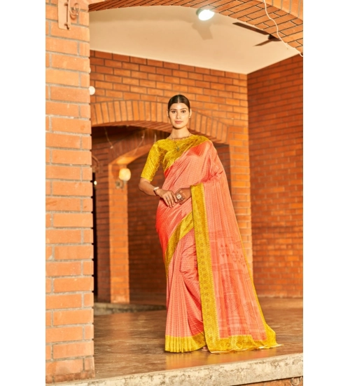 Women's Crepe Printed Saree With Unstitched Blouse (Beige, 5-5 Mtrs)